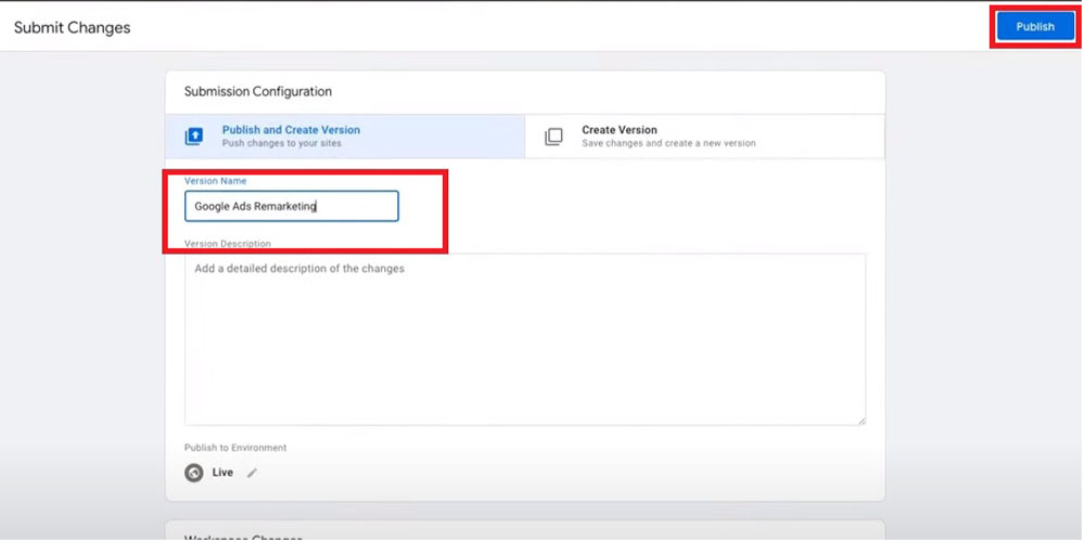 آموزش ریمارکتینگ با google tag manager - مرحله سیزدهم