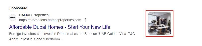مثالی از تصاویر داینامیک در تبلیغات گوگل ادز