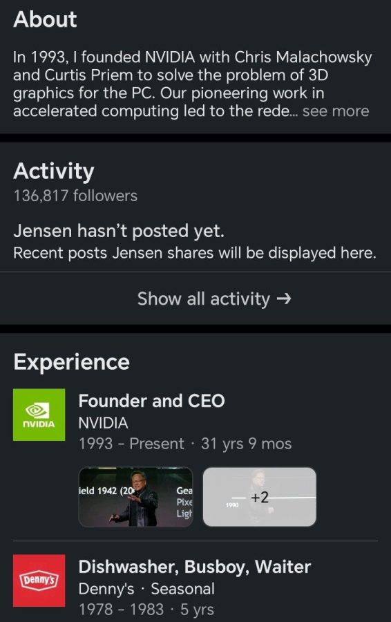 بخش Experience در پروفایل لینکدین