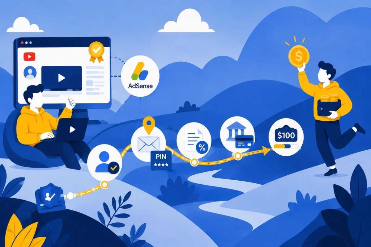 شرایط برداشت درآمد یوتیوب و دریافت پول از AdSense