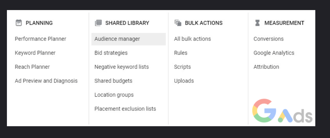 ورود به بخش Audience Manager