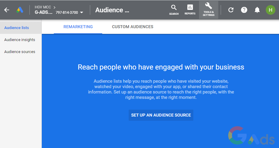 مسیر Tools & Settings