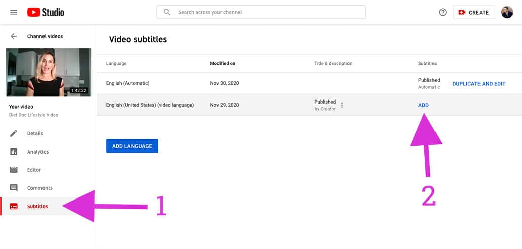 ابزار اول: YouTube Studio