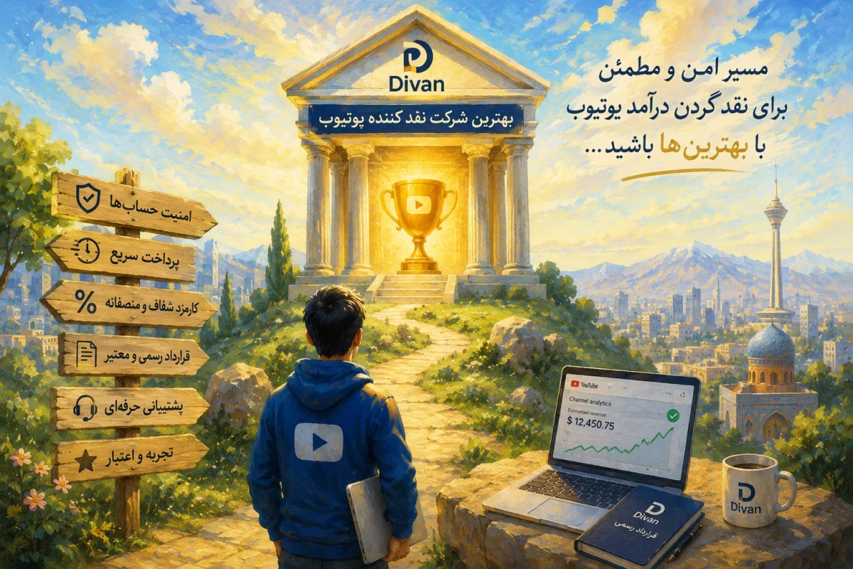 بهترین شرکت نقد کردن درآمد یوتیوب در ایران