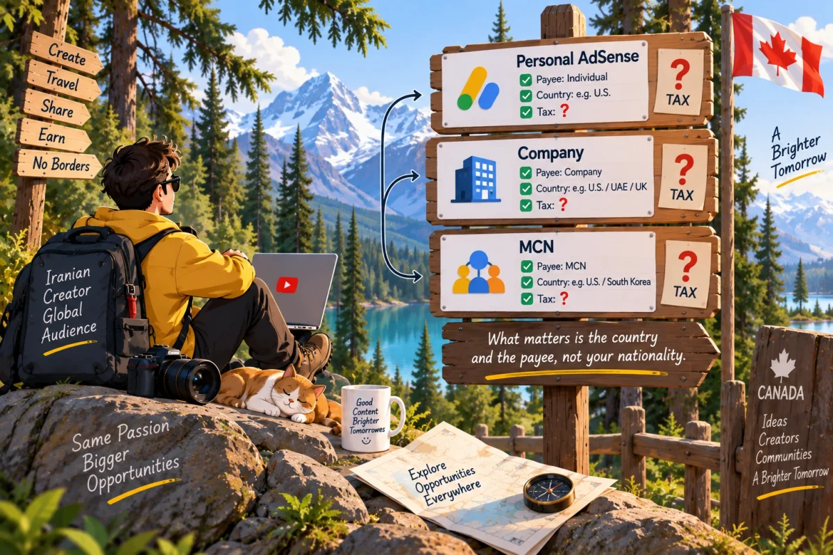 تاثیر ساختار AdSense بر مالیات یوتیوبر ایرانی