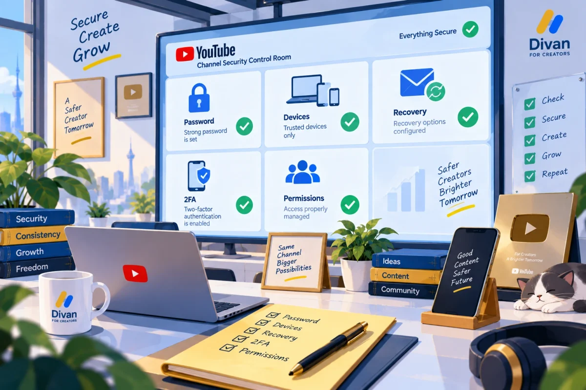 بررسی امنیت کانال یوتیوب بعد از دادن Password