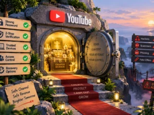 امنیت کانال هنگام نقد کردن درآمد یوتیوب