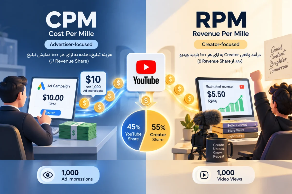 تفاوت CPM و RPM