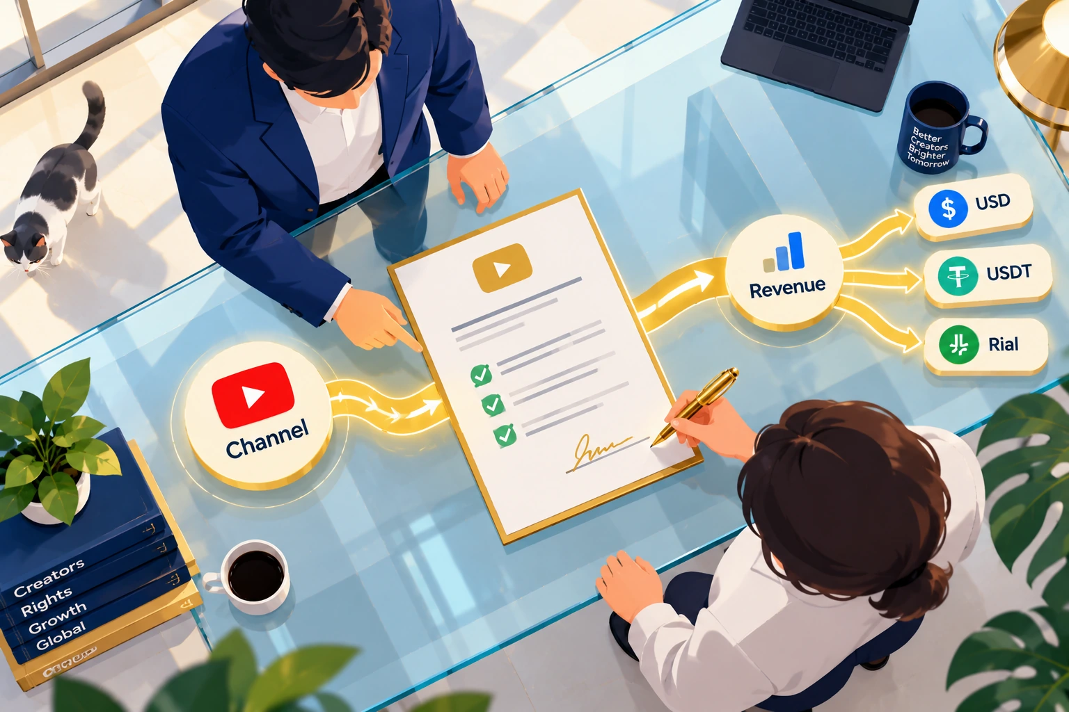 قرارداد نقد درآمد یوتیوب
