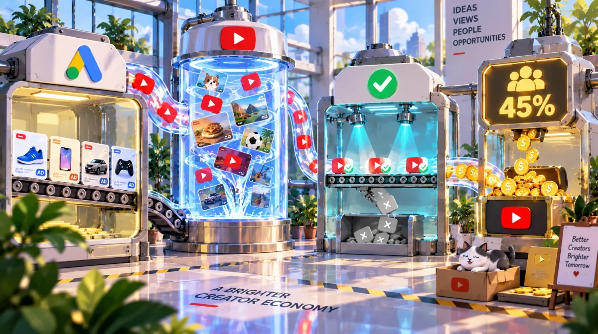 مراحل محاسبه درآمد یوتیوب شورت و سهم ۴۵ درصدی Creator